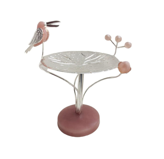 LOTUS NAKSHI PLATTER WITH BIRD