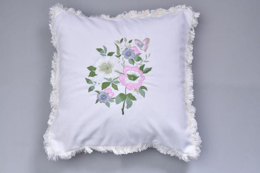 Embroidered cushion